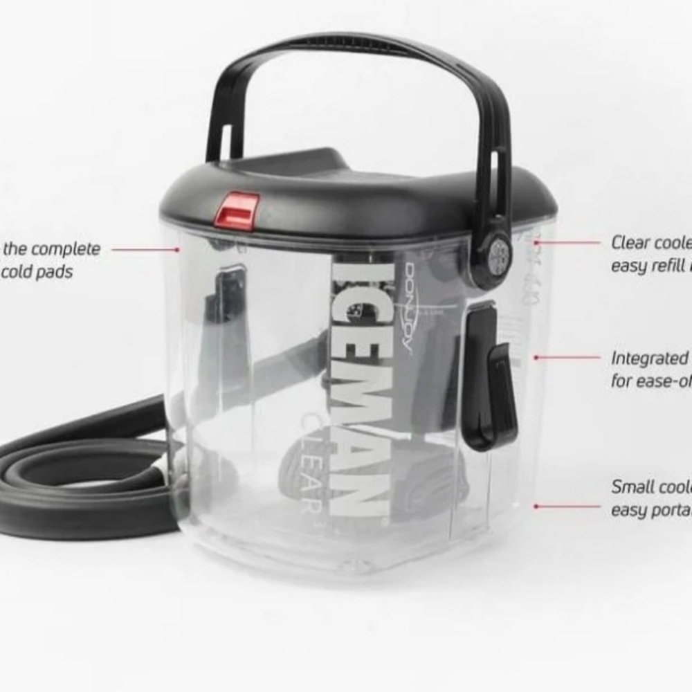 Clear and Black Iceman Cooler